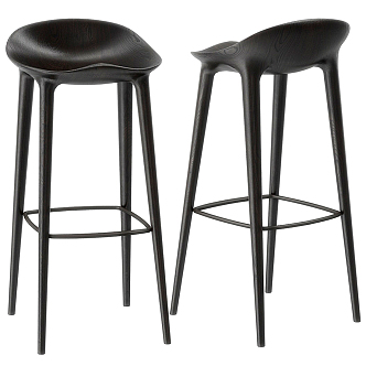 Nordic Bar Stool 3d model