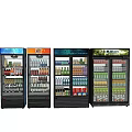 Modern Freezer Refrigerator Cabinet Cold Drink Cabinet Display Cabinet Container Beverage 3d model