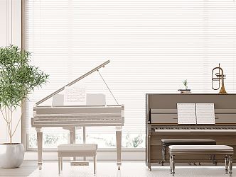 Modern Piano 3d model