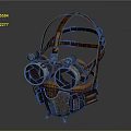 Steampunk Goggles With Leather Straps Metal Gears And Vintage Lenses Design