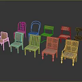 Diverse Designed Leisure Chairs Featuring Wooden Frames And Comfortable Seats