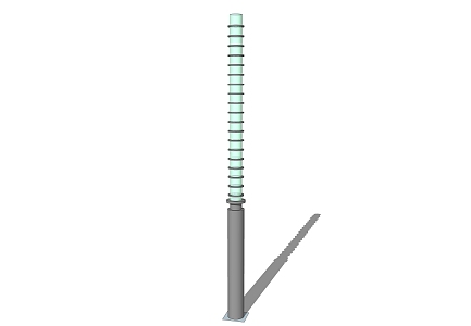 modern street lamp 3d model