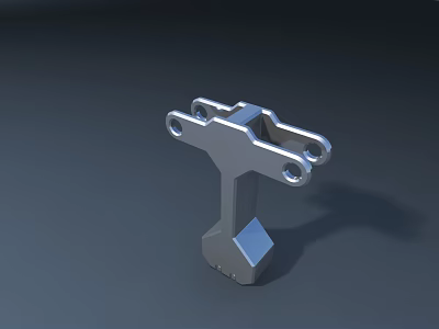 Smart Machine Metal Component Featuring Precision Structural Design And Engineered Holes For Industrial Applications 3d model