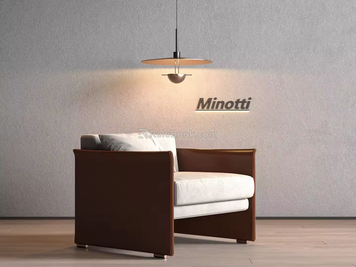 Modern Single Sofa 3d model