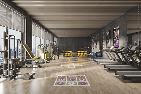 Modern Gym 3d model