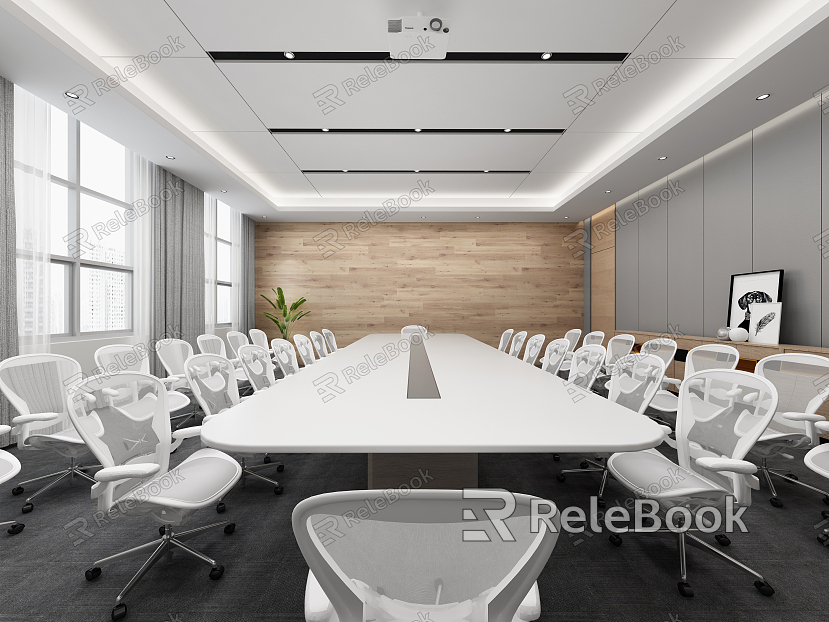 Modern Meeting Room Meeting Table and Chair model