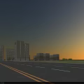 Modern Industrial Factory Building Complex With Multiple Structures Road Green Landscape And Pedestrian Area