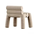 Modern Leisure Chair With Rounded Design Soft Cushion And Velvet Fabric Color Options