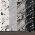 Marble Textured Wall Panels With Decorative Balls