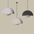 Modern Minimalist Chandelier Semi-circular Chandelier 3d model