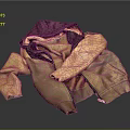 Casual Hooded Jacket With Brown And Purple Color And Zipper Closure