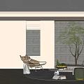 modern video room 3d model