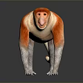 Monkey Cartoon Monkey Anime Monkey Stylized Monkey Fantasy Style Monkey Toy 3d model