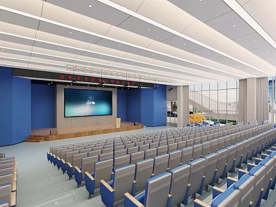Modern Conference Hall Ladder Classroom Meeting Room 3d model