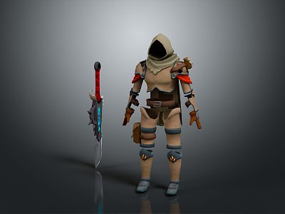 Warrior Samurai Soldier Guard Assassin Killer Ancient Soldier Ancient Assassin Killer 3d model