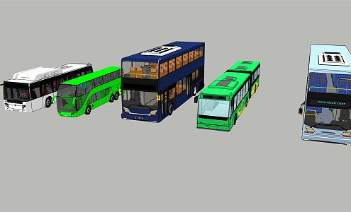 modern bus 3d model