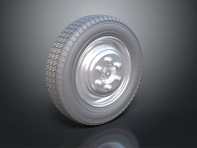 High Quality Durable Premium Automotive Tire And Alloy Wheel Rim Components For Vehicles 3d model