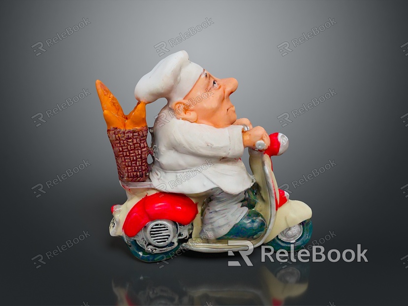 Character Cartoon Chef Baker Master West Point Anime Character Game Character Game Character model