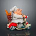 Character Cartoon Chef Baker Master West Point Anime Character Game Character Game Character 3d model