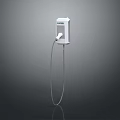 GOVE White Wall Mounted Electric Vehicle Charger With Hanging Charging Cable