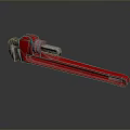 Pipe pliers vise bench vise wrench tool hardware tool processing tool furniture 3d model