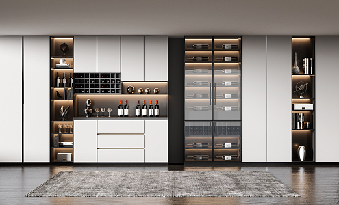 Modern Wine Cabinet 3d model