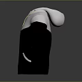 Black And White Hooded Jacket With Zipper Pockets And Casual Daily Wear Design