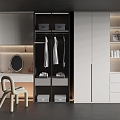 Wardrobe Dressing Integrated Wardrobe Glass Wardrobe Decorative Wardrobe 3d model