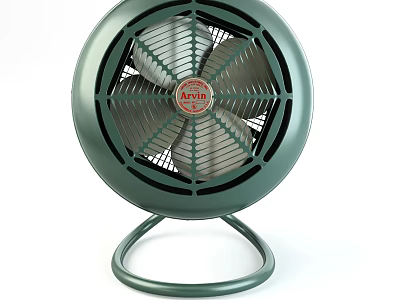 Ariella Circular Air Cooler Fan With Green Design And Stable Base 3d model