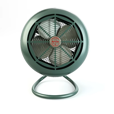 Ariella Circular Air Cooler Fan With Green Design And Stable Base 3d model