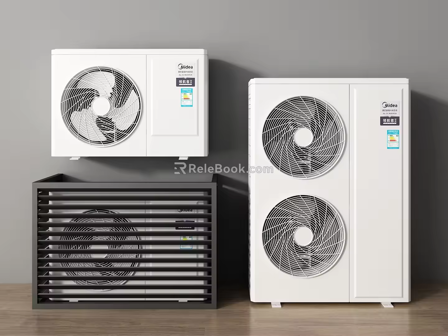 Modern air conditioner external unit 3d model