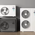 Modern air conditioner external unit 3d model
