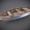 Modern Wooden Boat Old Wooden Boat 3d model