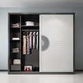 Modern wardrobe 3d model