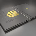 Modern Notebook Cowhide Notebook 3d model