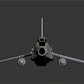 Detailed Military Fighter Jet Model With Camouflage Paint Wing Structure And Engine Details
