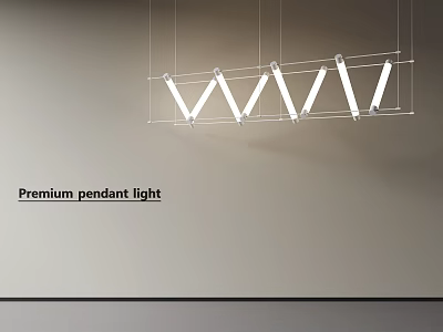 Premium Contemporary Pendant Light With Sleek Design And Modern Illumination Features 3d model