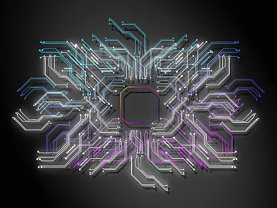 Modern Technology Line Technology Line Wall Decoration 3d model