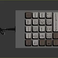 Custom DIY Mechanical Keyboard With Colored Keycaps Wired Connection And Compact Layout