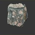 Natural Irregular Shaped Stone With Green And Pink Textured Surface For Construction Projects
