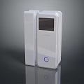 White ONENAS Smart Computer Device With Display Screen Buttons And Purple Indicator Light 3d model