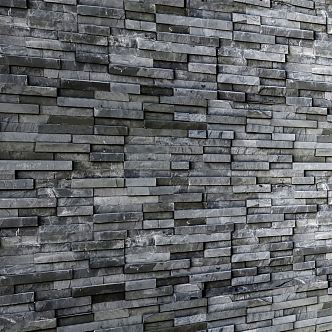 Modern wall culture stone wall 3d model