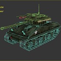 Industrial LOFT Tank Light Tank Light Armored Modern Tank 3d model