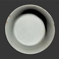 Classic White Stemmed Wine Glass With Blue Stripes On Black Background And Reflection