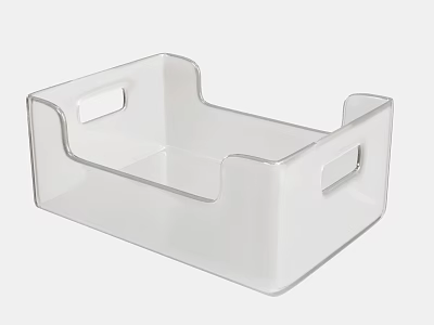 Decorative Ornament Set with Transparent Acrylic Storage Box for Tabletop Organization Design 3d model