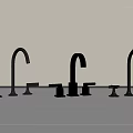 Modern Faucet Designs In Black Gold And Silver Finishes For Kitchen Use
