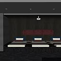 Luxurious SPA Sauna Interior With Comfortable Beds Decorative Artworks And Modern Lighting