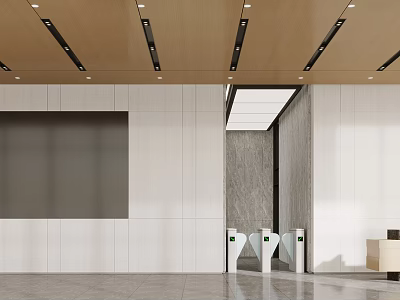 Company Lobby Office Building Lobby 3d model