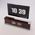 Dark Brown TV Stand With Drawers And Glass Doors For Living Room TV Placement