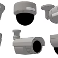 Various Projection Monitoring Security Cameras Including Dome Bullet And Cylindrical Types